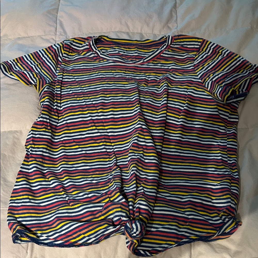 Madewell Multicolor Striped Short Sleeve Tee